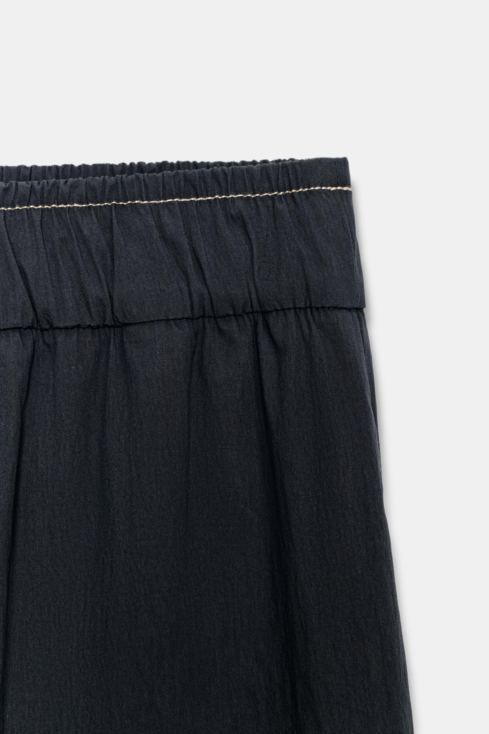 Zara ZW COLLECTION DİKİŞ DETAYLI PANTOLON görsel 6
