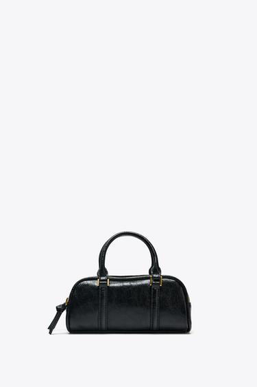 MINI BOWLING CREMALLERAS - Negro de Zara - Imagen 0