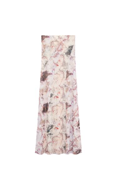 TULLE STRAPLESS DRESS