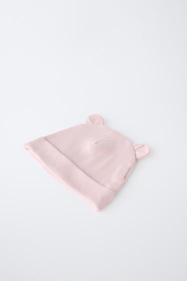 2-PACK RIBBED BEANIES WITH EARS — Pink 2