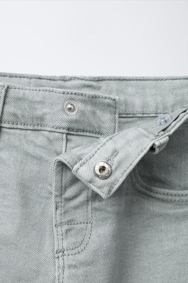 TWILL STRAIGHT-LEG TROUSERS - Blue / Green by Zara - Image 2