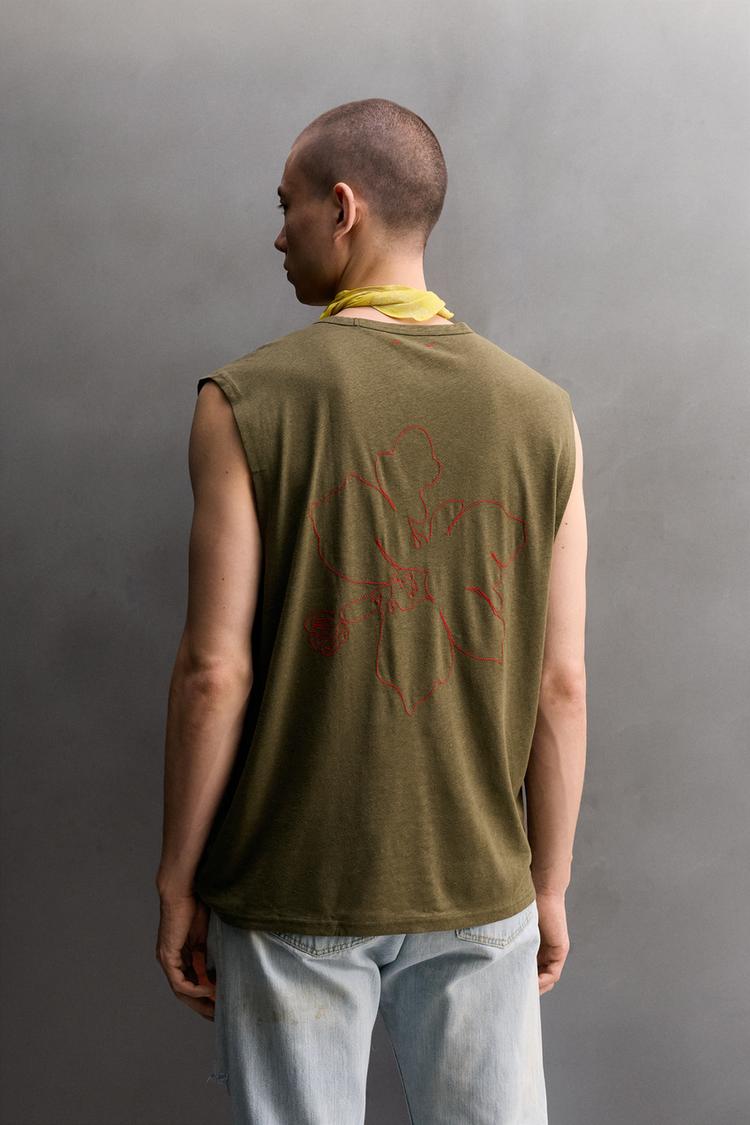 LIGHTWEIGHT LINEN/COTTON TANK TOP