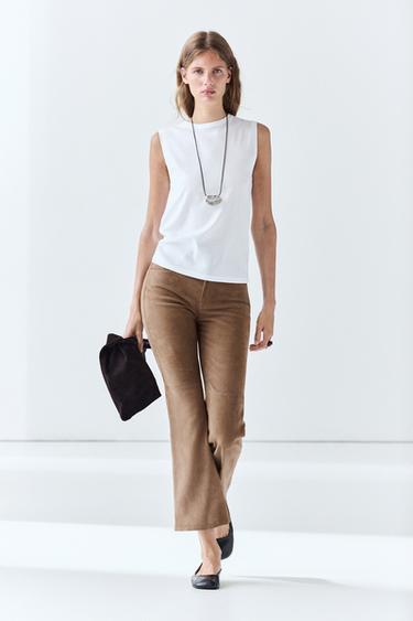 Zara 100% cotton sleeveless top - White - Image 0