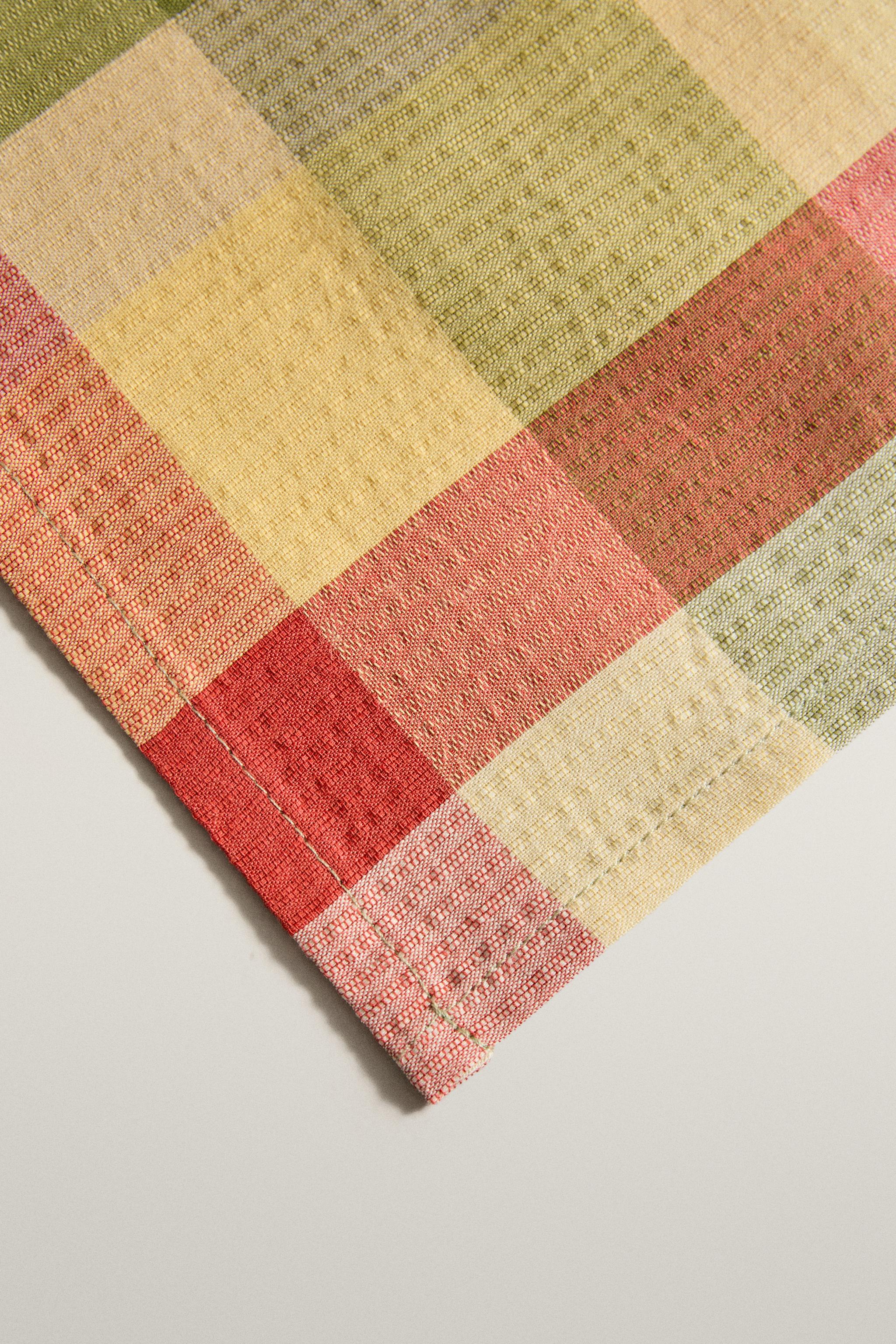 PACK OF CHECK COTTON NAPKINS (PACK OF 2)