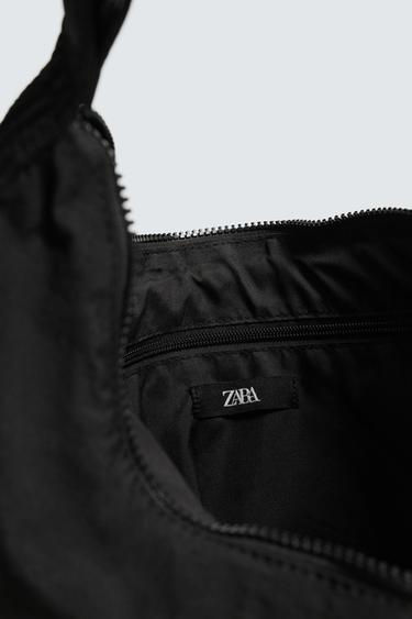 NYLON SHOULDER BAG - Black by Zara - Image 5