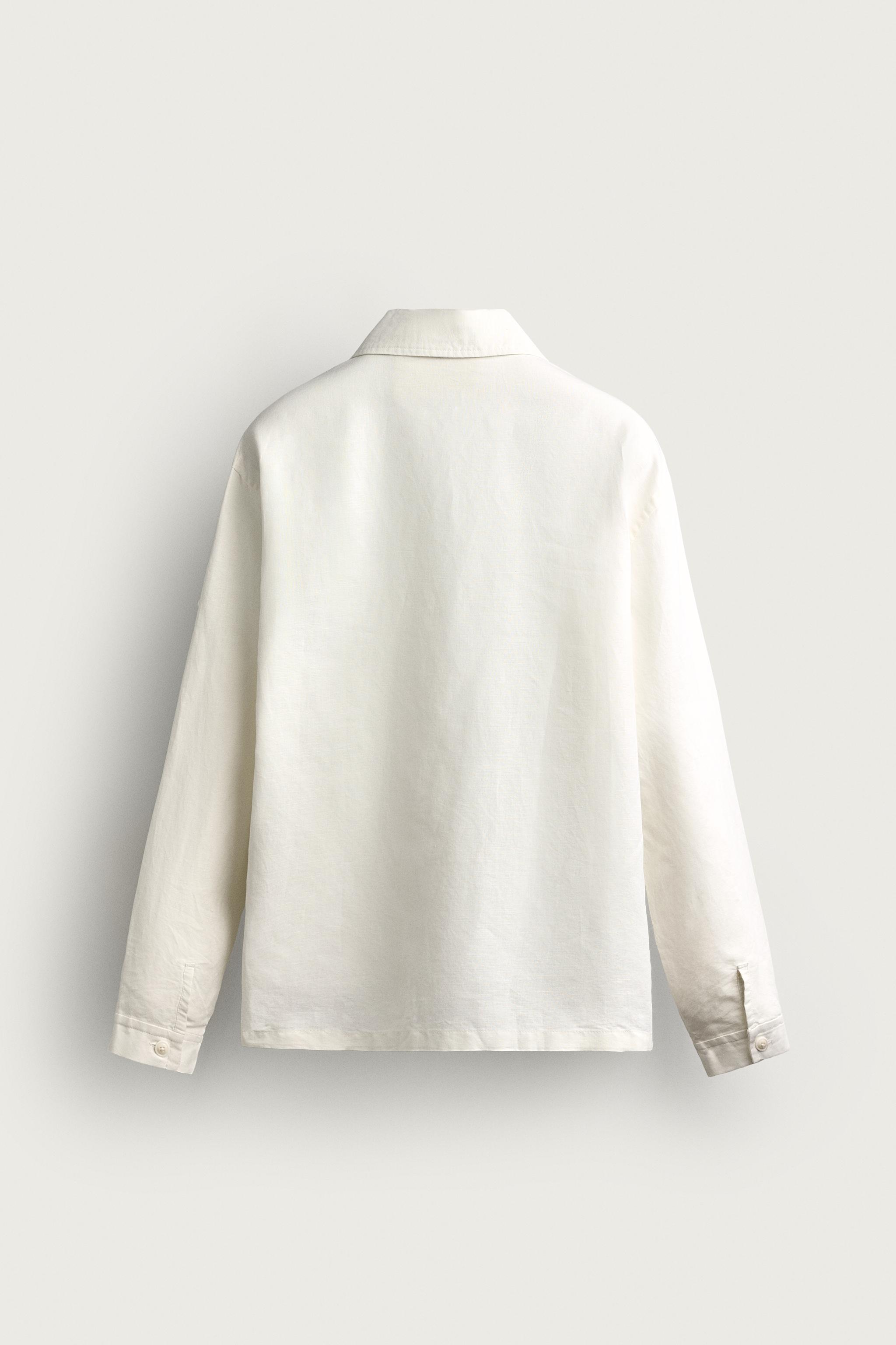 HEMP-COTTON REGULAR FIT OVERSHIRT