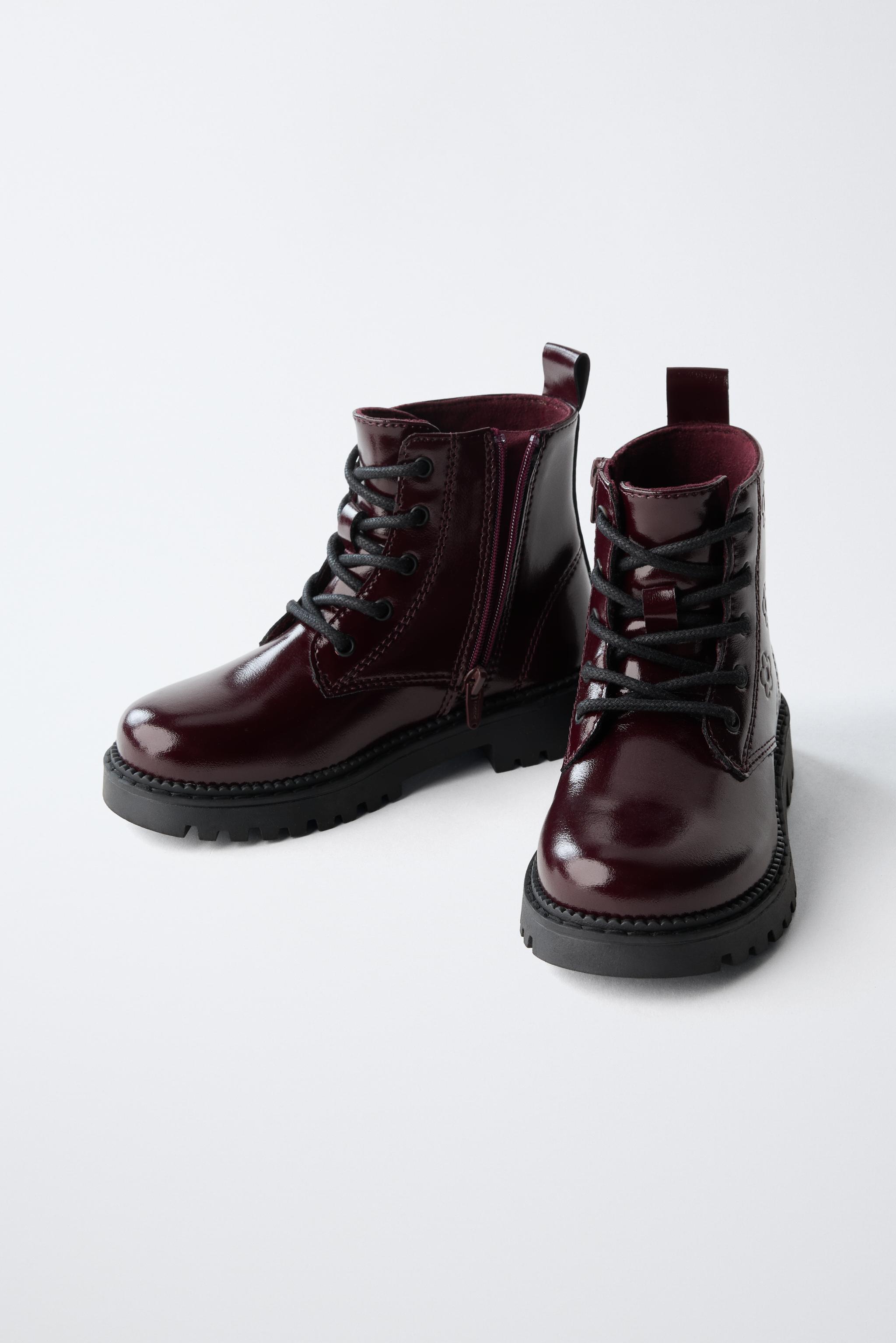 Детские ботинки Zara FLORAL ANKLE BOOTS — фото 3