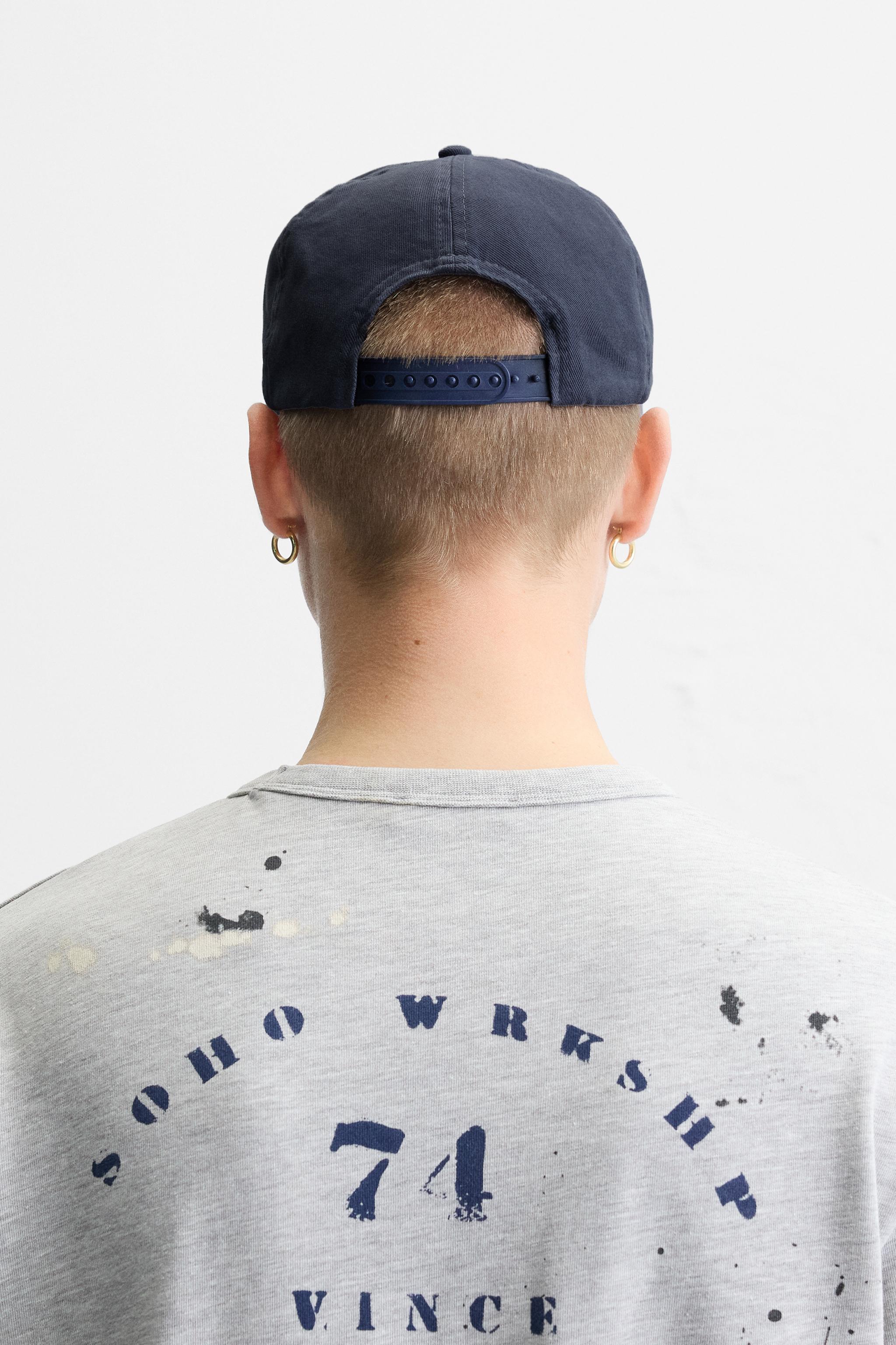 FLAT BILL PRINTED CAP - Dark gray | ZARA United States