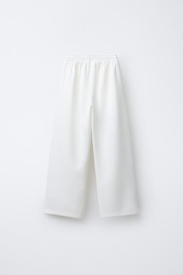 WIDE-LEG TROUSERS WITH MODAL LILO & STITCH © DISNEY - Ecru by Zara - Image 1