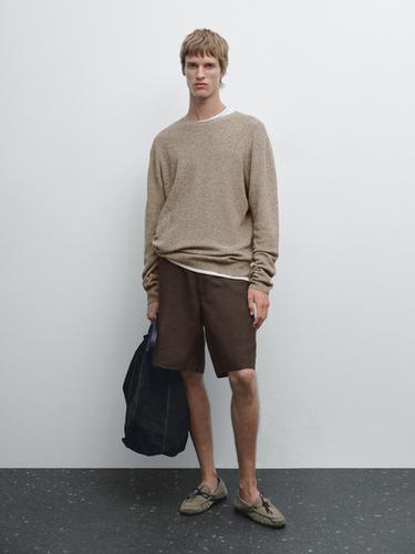 Jersey punto 100% algodón mouline - Beige vigoré de Zara - Imagen 0