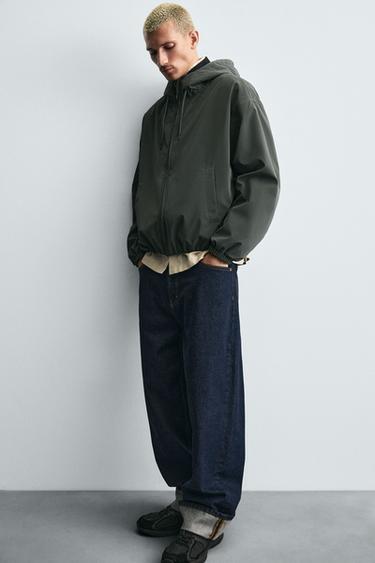 TECHNICAL HOODED JACKET - Blue / Grey by Zara - Image 4