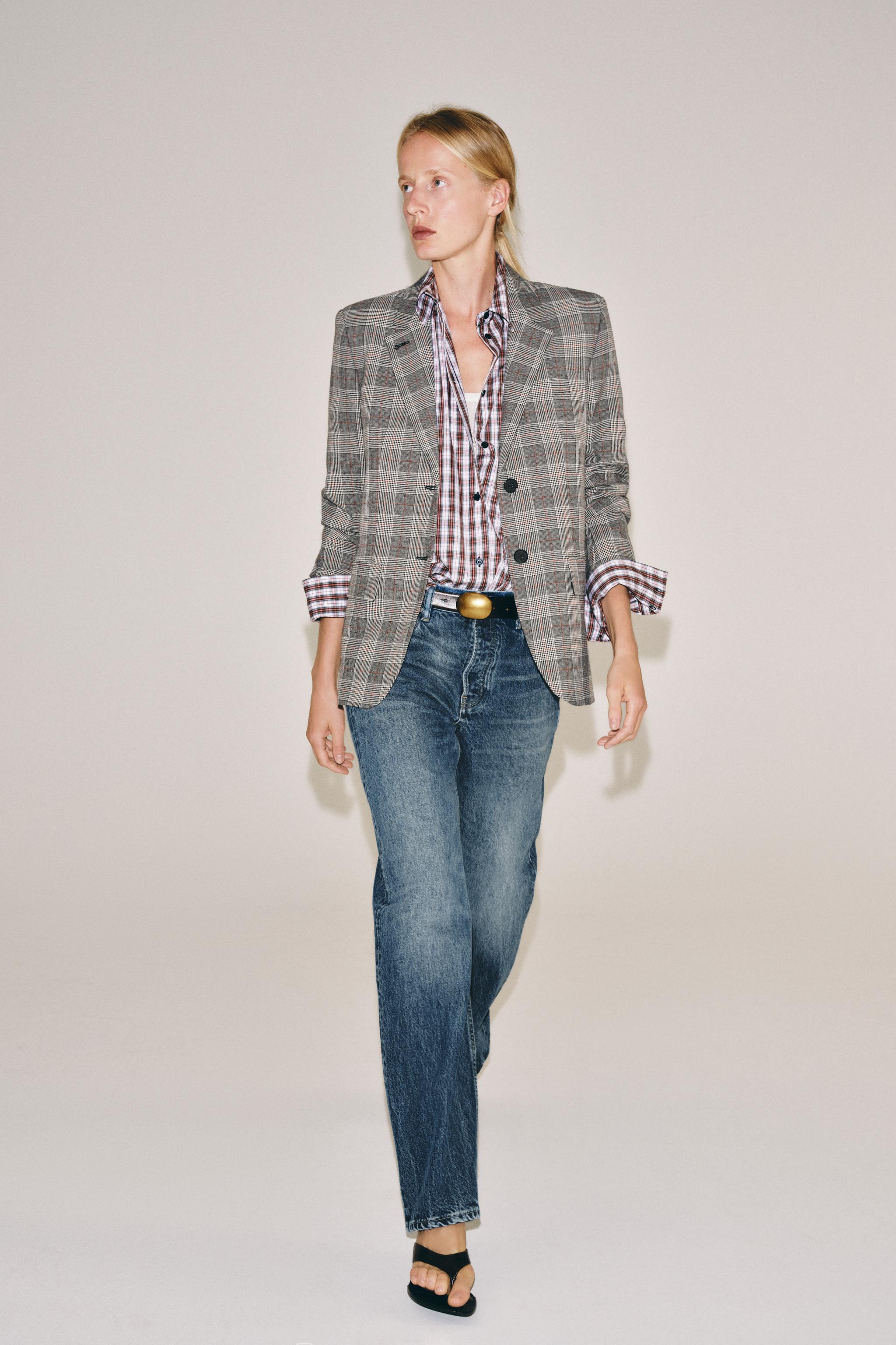 ZW COLLECTION PLAID BLAZER