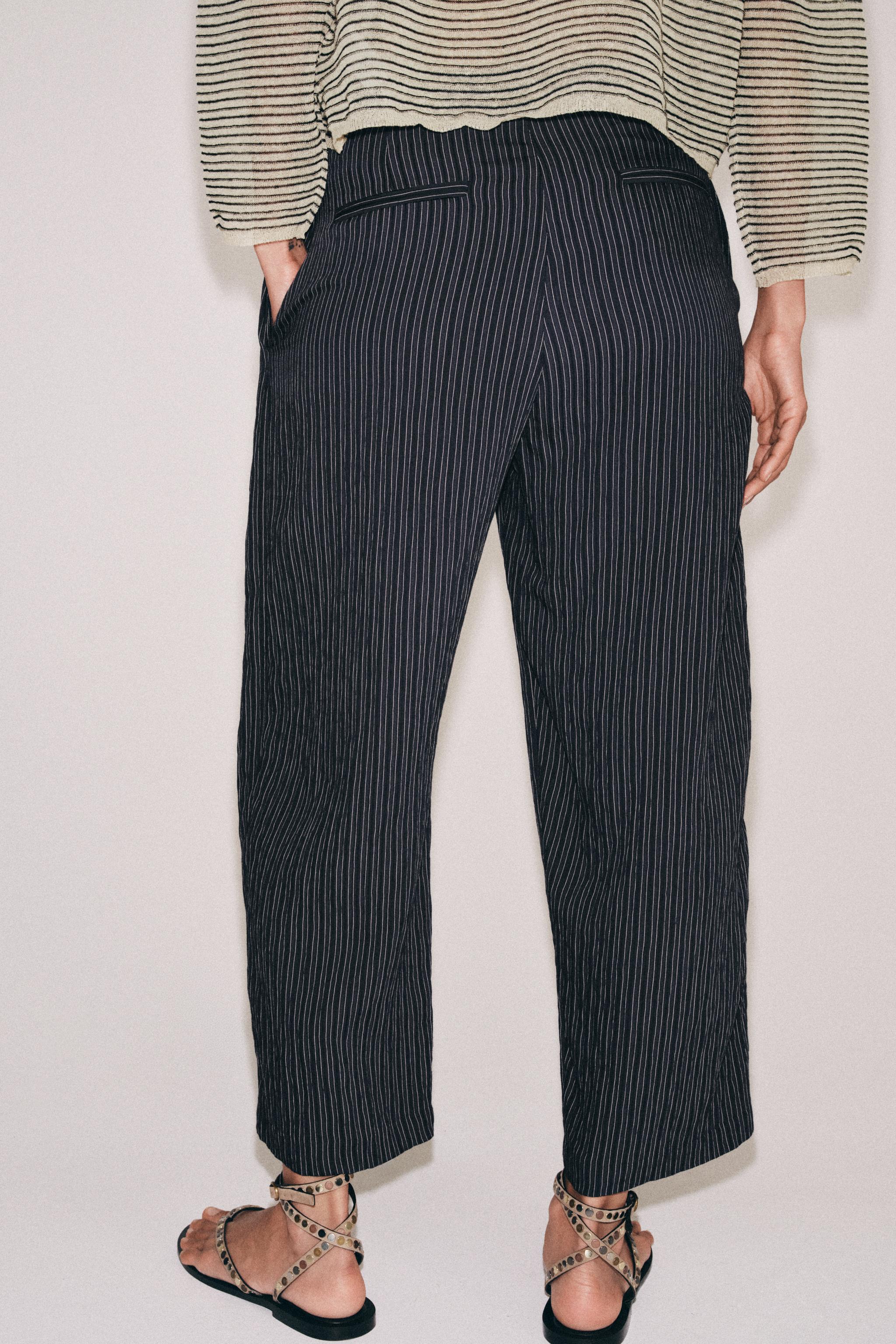 ZW COLLECTION STRIPED PAREO PANTS