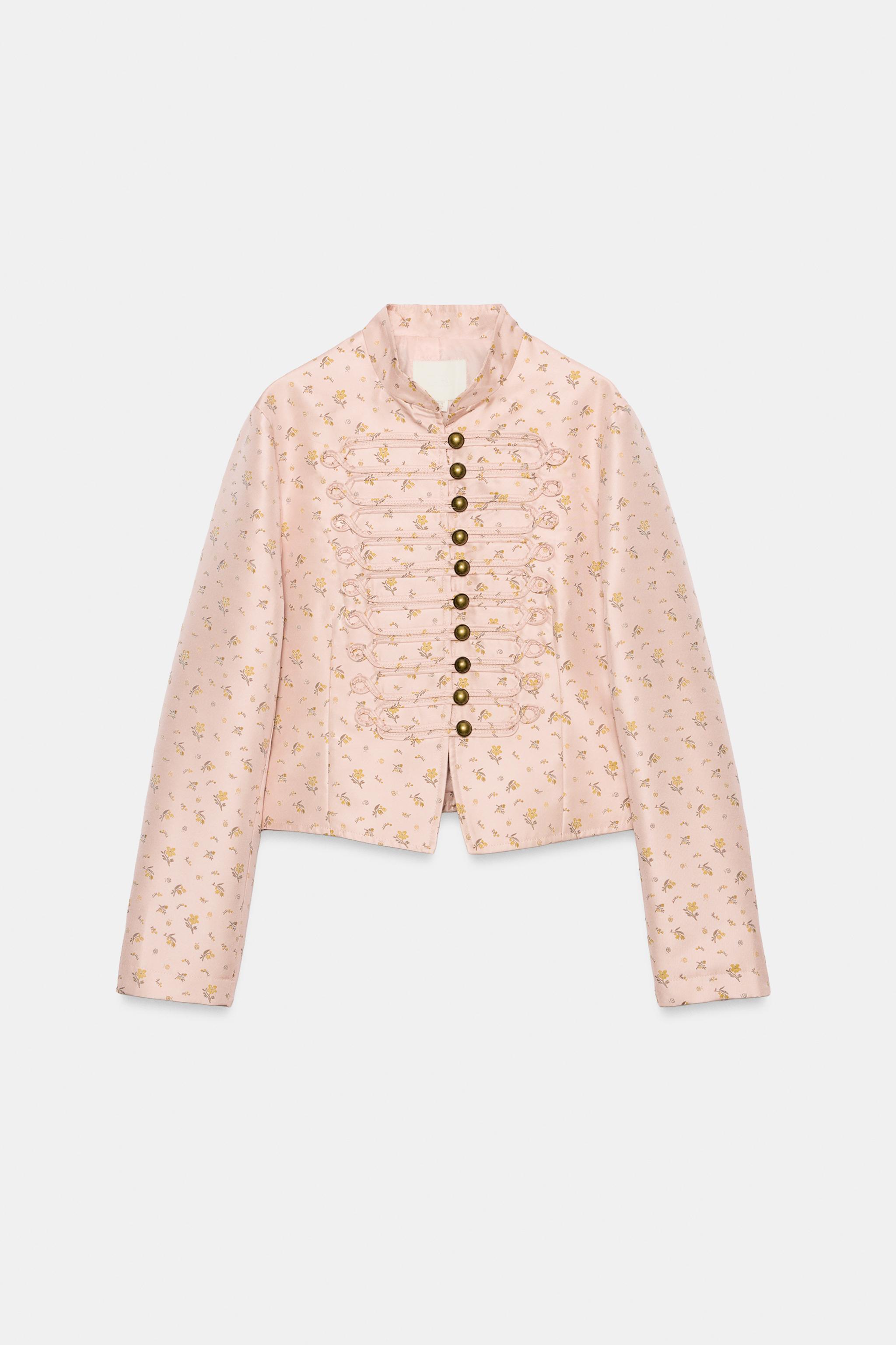 FLORAL PRINT TAILORED BLAZER
