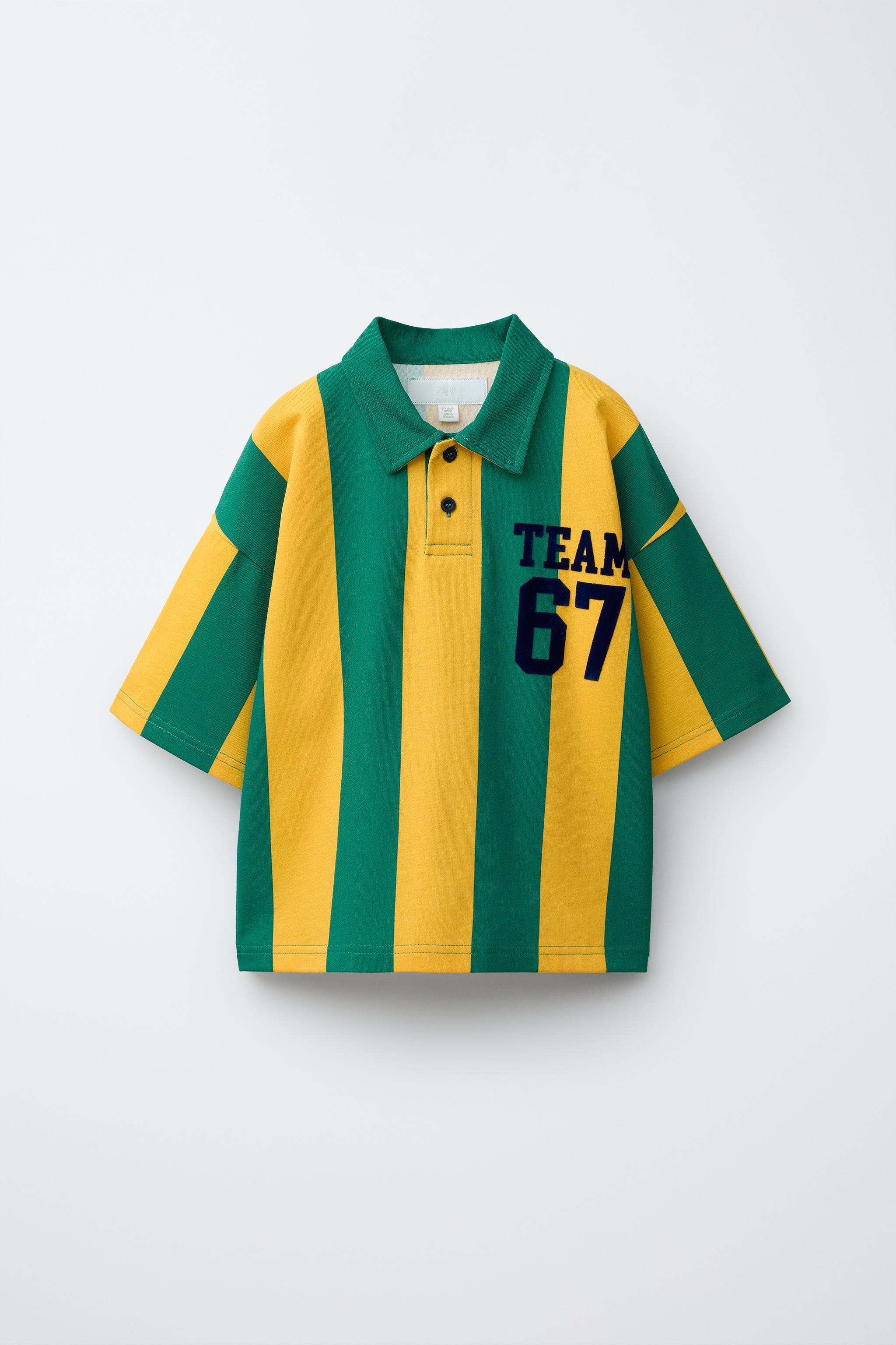 STRIPED TEAM SIX SEVEN POLO SHIRT