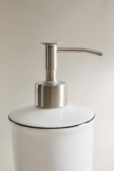 DISTRIBUTEUR SAVON PORCELAINE BONE CHINA - Blanc de Zara - Image 1