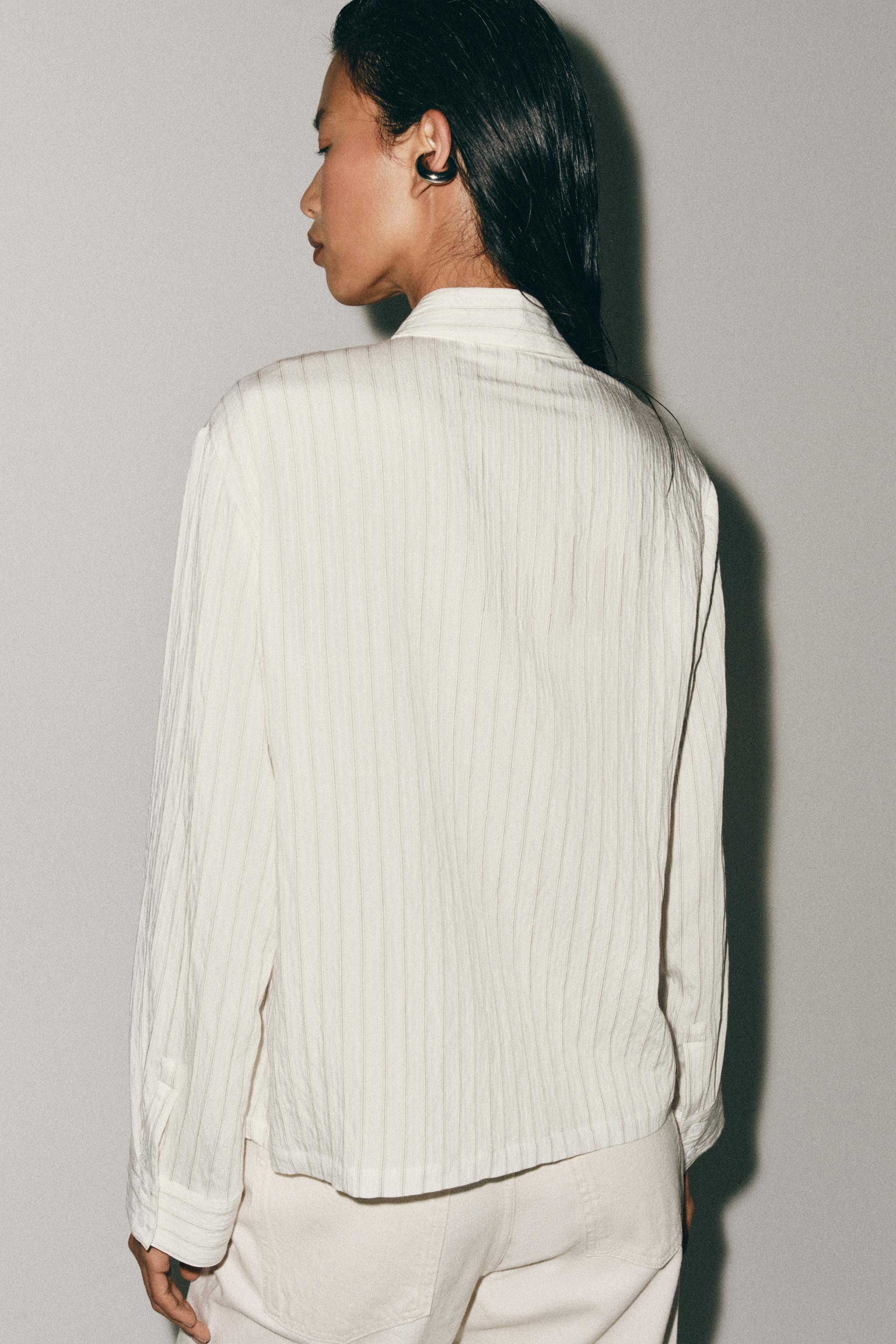 ZW COLLECTION STRIPED FIREMAN CLASP SHIRT