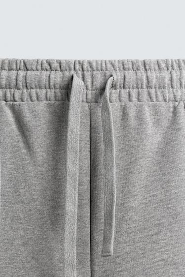 WIDE-LEG TROUSERS WITH SEAM DETAIL - Grey marl by Zara - Image 7