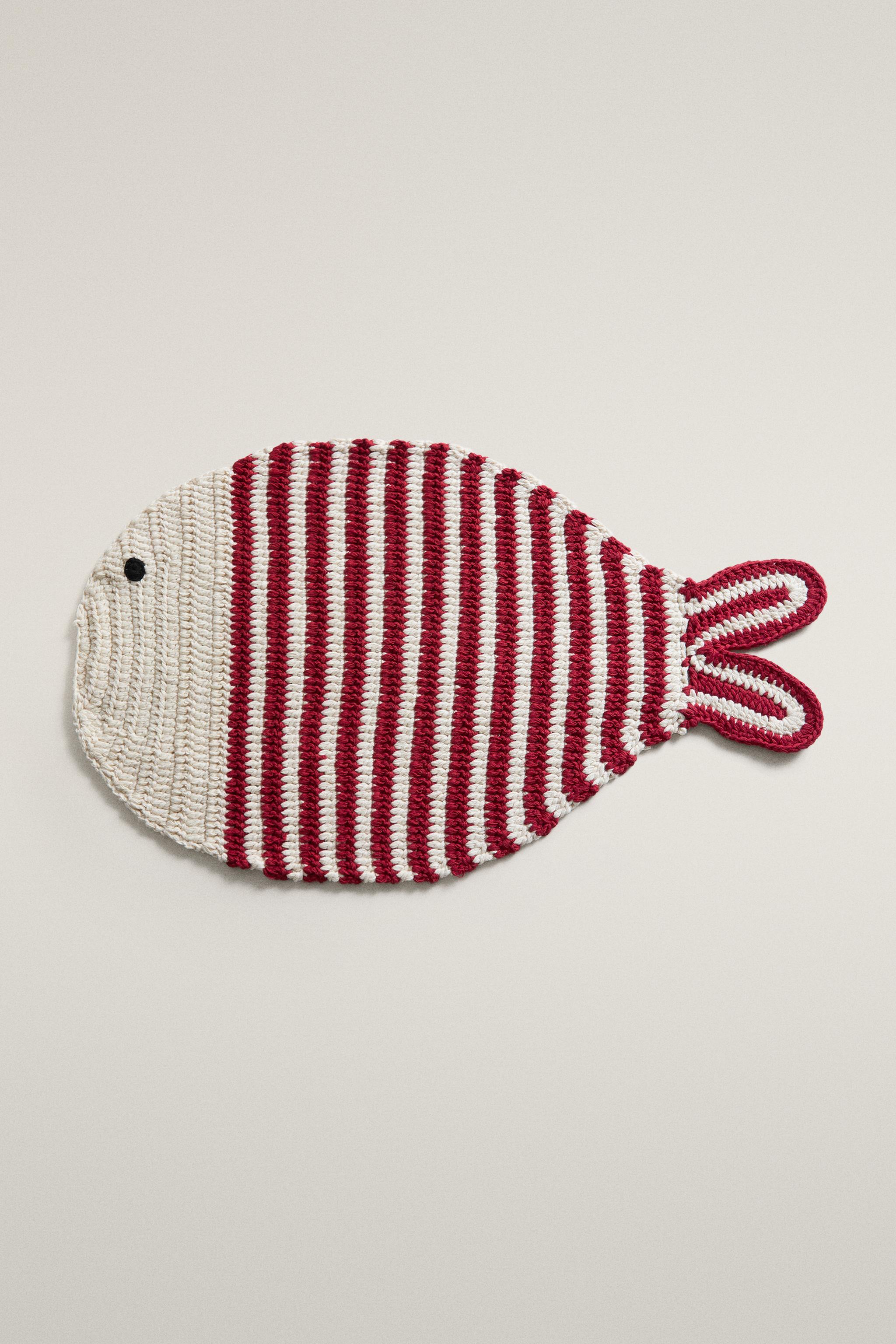 SET DE TABLE POISSON CROCHET