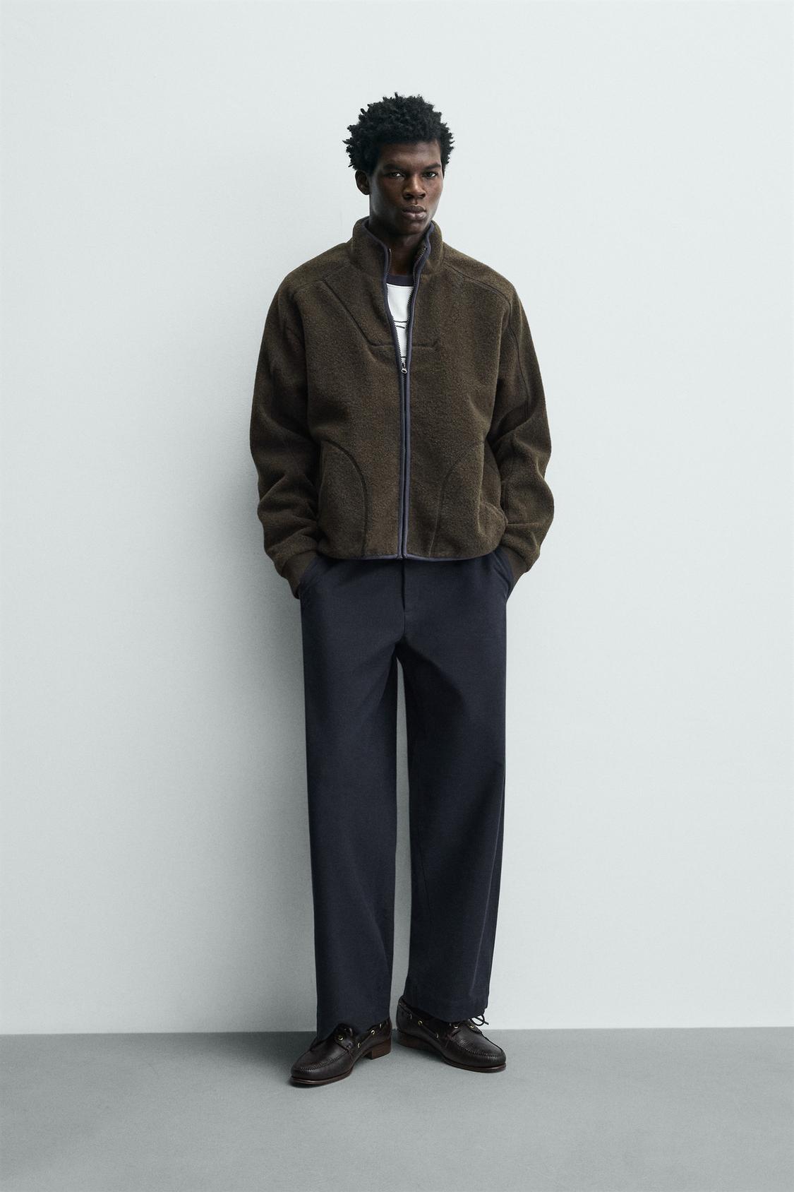 ФЛИСОВАЯ ТОЛСТОВКА НА МОЛНИИ ZARA