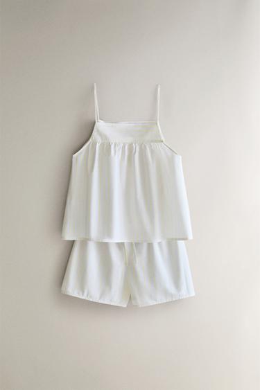 TOP BRETELLES RAYURES - Jaune de Zara - Image 3
