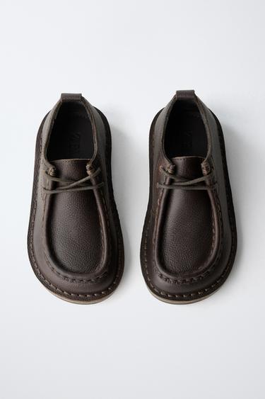 LEATHER SHOES - Brown by Zara - Image 4
