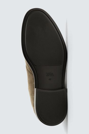 LEATHER BOOTS - Taupe Grey by Zara - Image 3