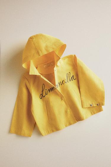 KIDS' WAXED LIMONCELLA X THE ANIMALS OBSERVATORY JACKET - Yellow by Zara - Image 4