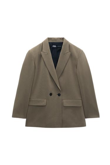 DOUBLE-BREASTED OVERSIZED BLAZER