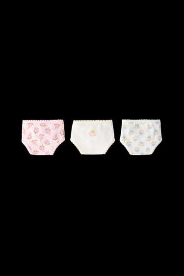 6-14 JAHRE/ 3ER-PACK BOHO-SLIPS - Bunt von Zara - Bild 0