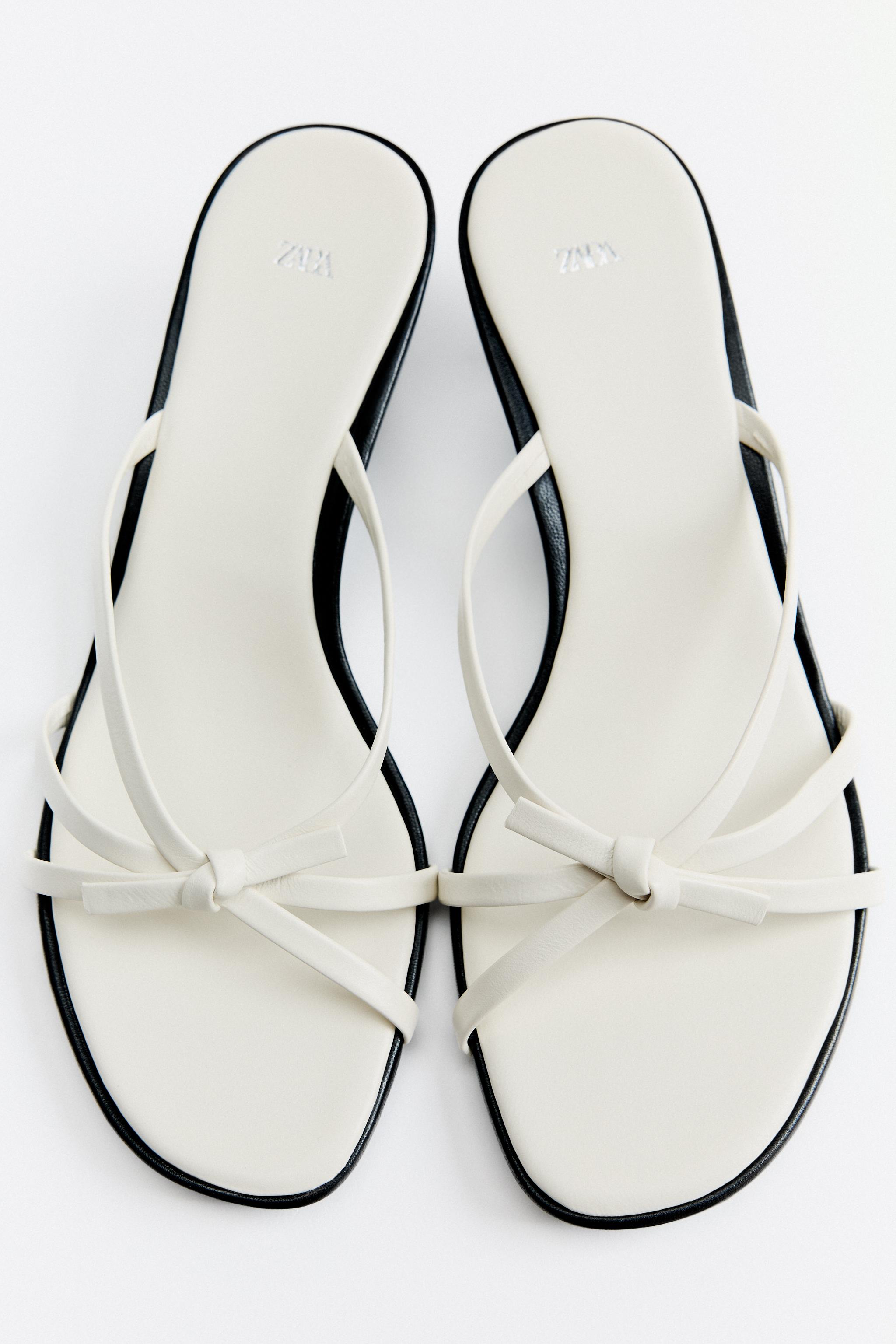 Fashion zara white sandals