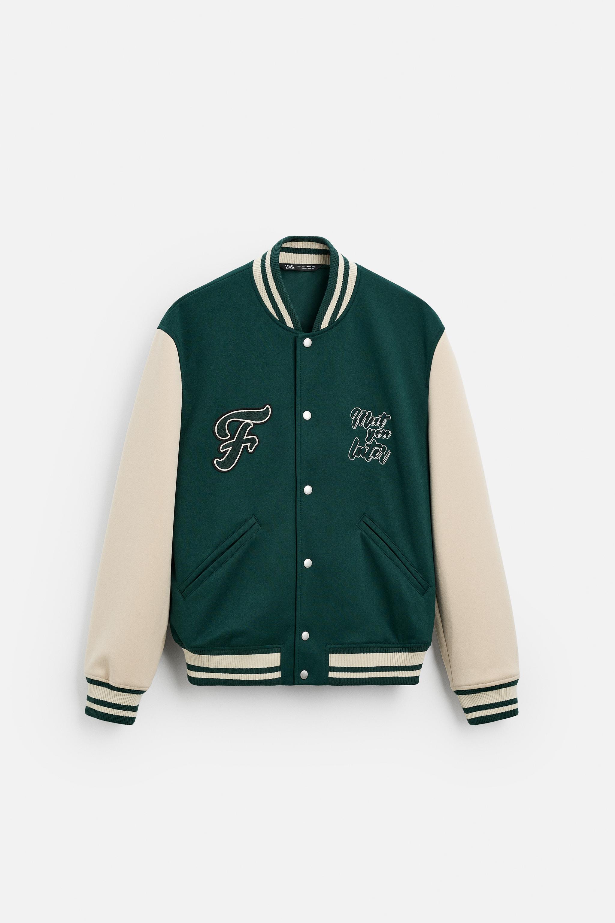 zara green varsity
