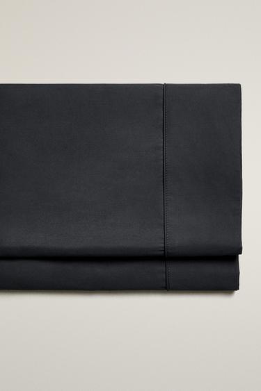 Zara PERCALE FLAT SHEET (300 THREAD COUNT) - Blue