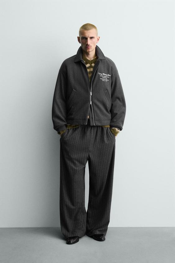 EMBROIDERED STRIPED JACKET