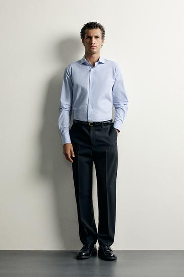 חולצת פסים בגזרת Slim fit - מפוספס של Zara - תמונה 0