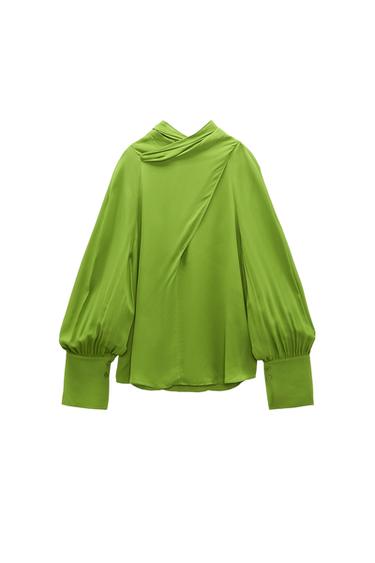 FLOWING BLOUSE WITH BOW