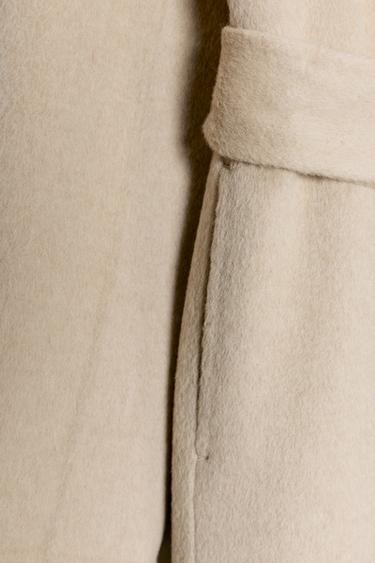 MANTEAU MINIMAL MÉLANGE LAINE ZW COLLECTION ÉDITION LIMITÉE - Beige de Zara - Image 12