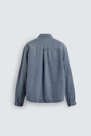 CHEMISE À CARREAUX ÉDITION LIMITÉE - Bleu de Zara - Image 7