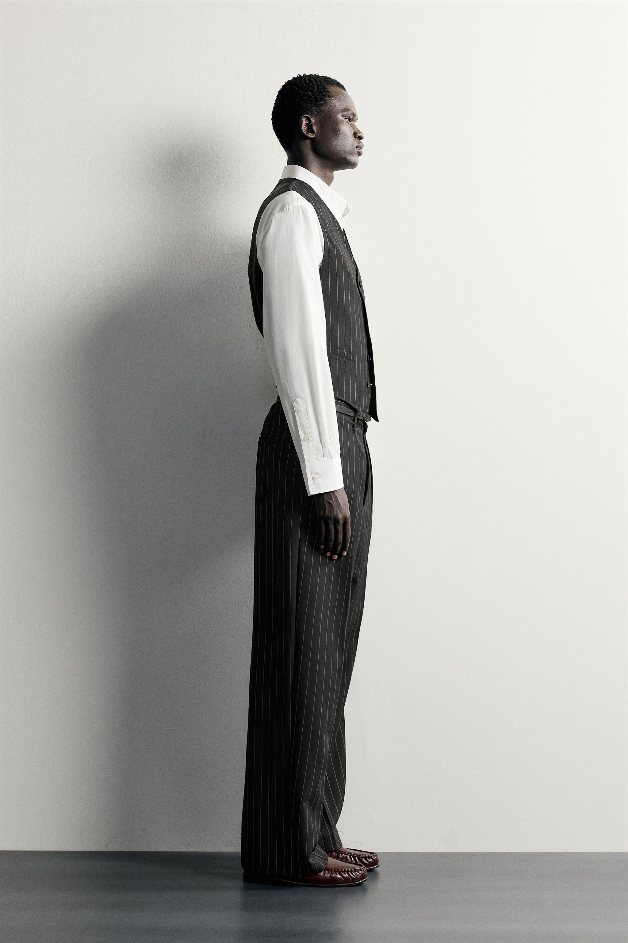 PINSTRIPE SUIT VEST