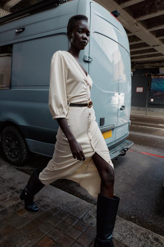 Mono Blanco Mono Rustico Cinturon Zara Top Sisa Punto Rústico