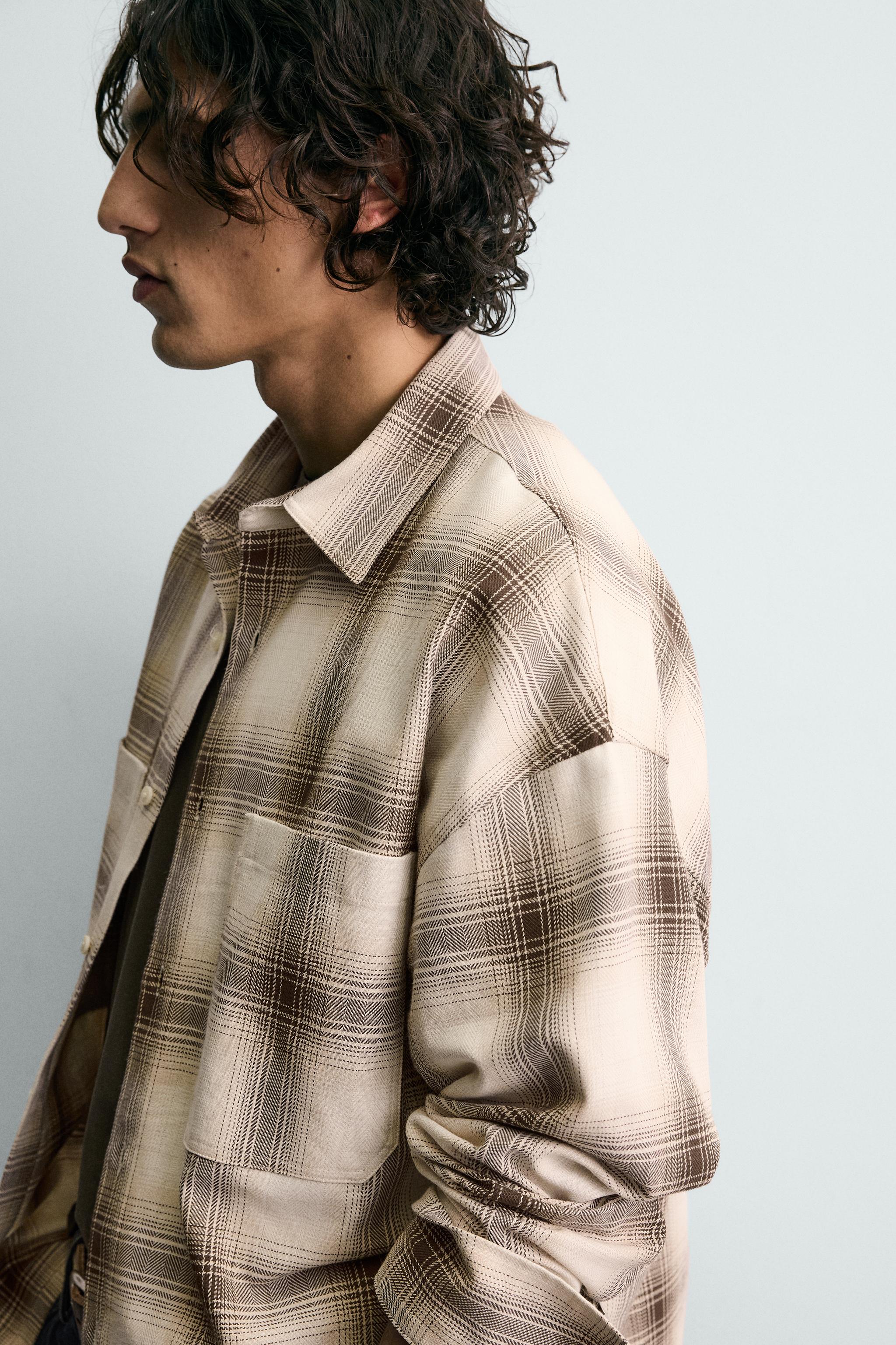 CHEMISE STRUCTURÉE À CARREAUX