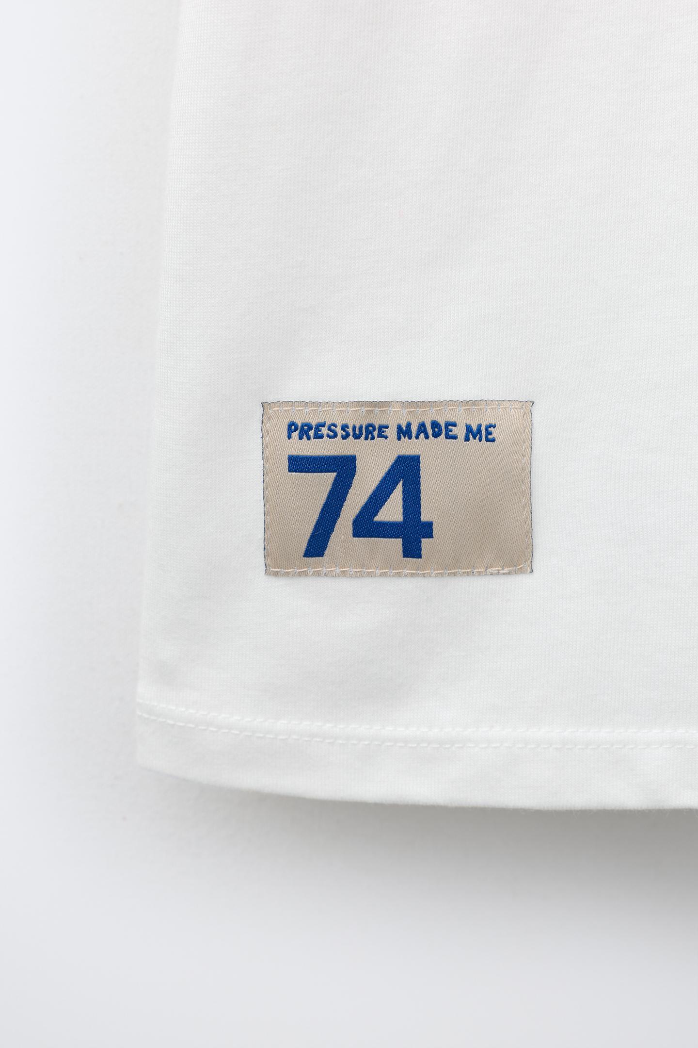 Детская футболка Zara Text Print, цвет: Белый — фото 5