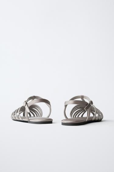 SPARKLY CAGE SANDALS - Silver by Zara - Image 4