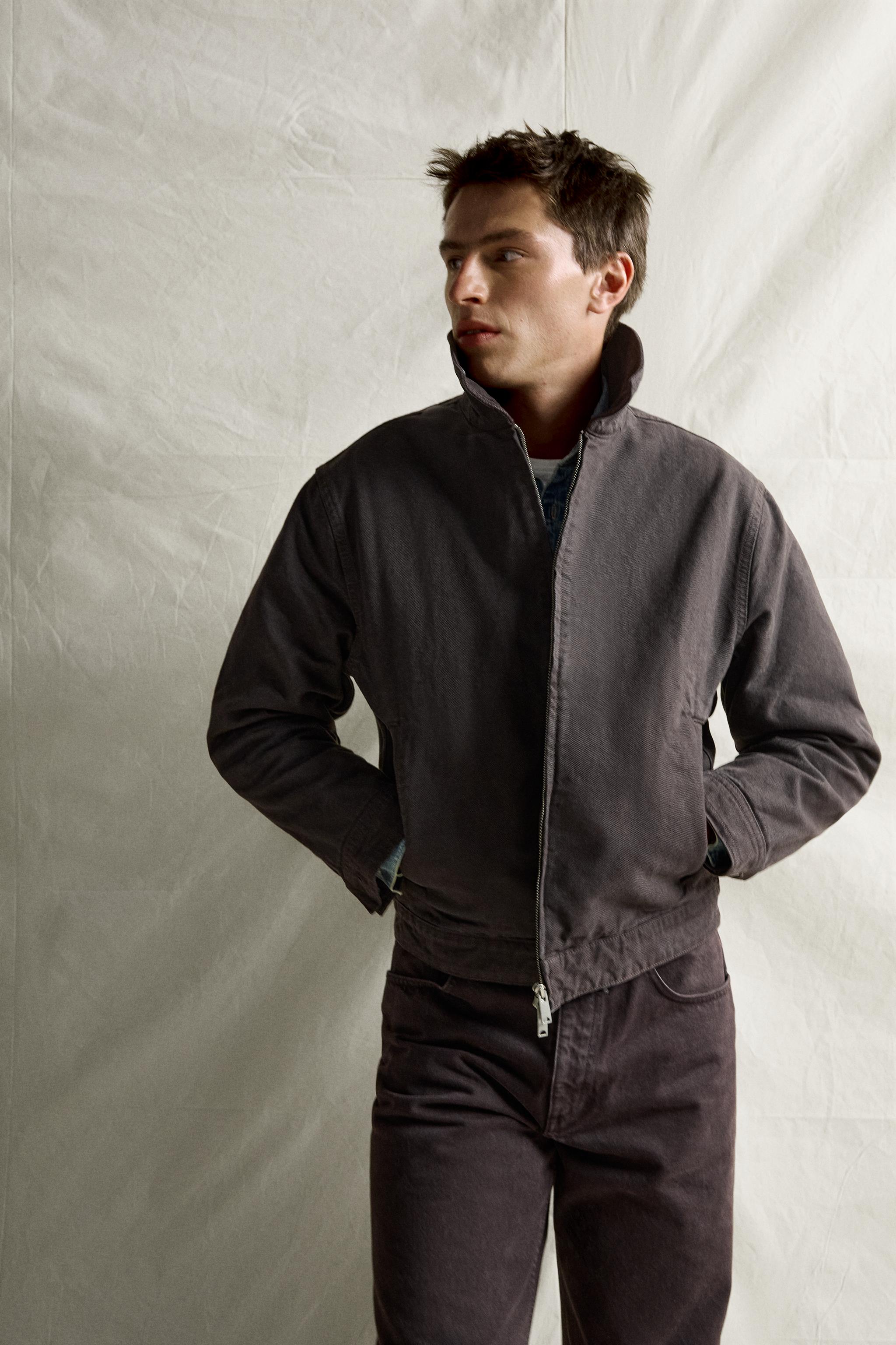 BLOUSON À COL COMBINÉ ET ZIP