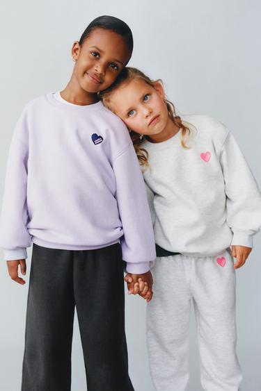BASIC HEART SWEATSHIRT - Grey marl by Zara - Image 5
