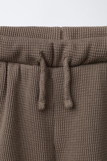 ENSEMBLE JOGGING T-SHIRT ET BERMUDA WAFFLE - Gris de Zara - Image 3