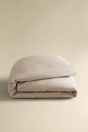 PAISLEY SATEEN DUVET COVER - Light grey by Zara - Image 4