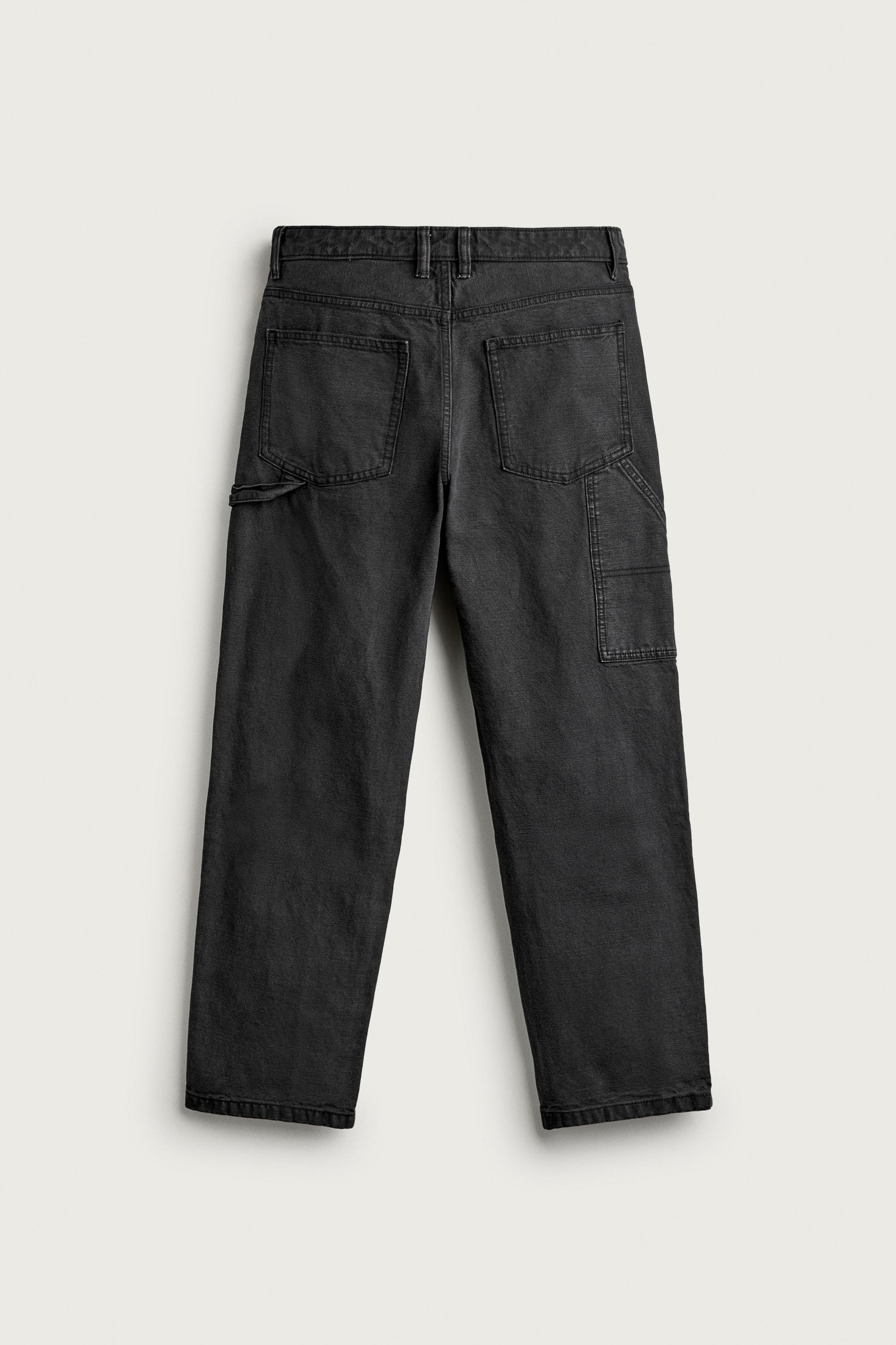 STRAIGHT-FIT CARPENTER POCKET PANTS