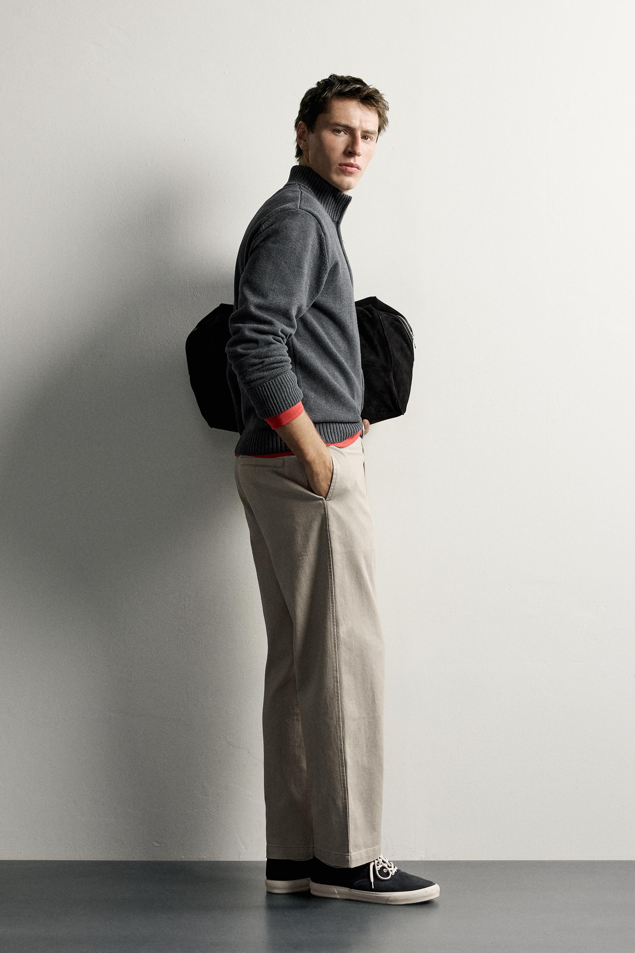 STRAIGHT-FIT CHINO PANTS