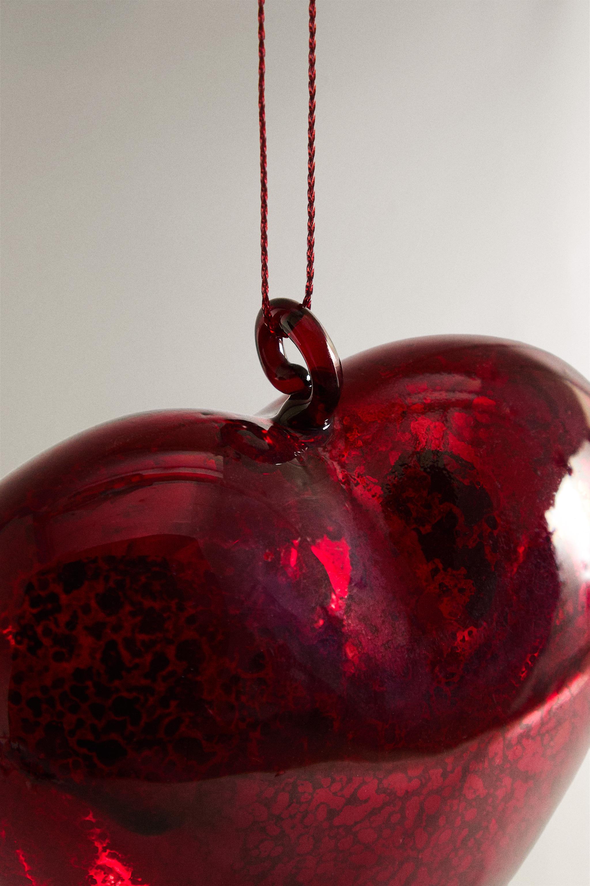 CHRISTMAS TREE ORNAMENT HEART BALLOON